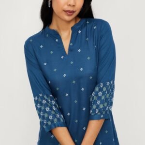 Women Cotton Collar Kurta